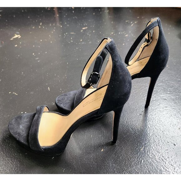 Black Suede Imagine Vince Camuto Platform Heels US 8.5 M - Picture 3 of 4